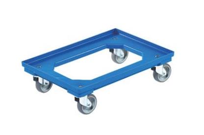 Vozík DOLLY 64-0915 V11, 4-0 KT žlutý, GU šedá kola 100 mm